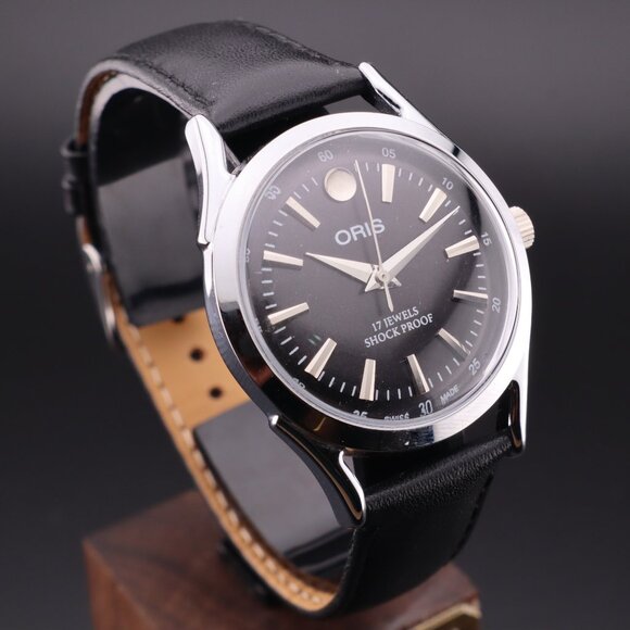 Oris Vintage Swiss 17 Jewels Hand-Wound Mechanical Men's Watch - FREE SHIPPING - Picture 1 of 12